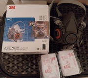 Maska, półmaska 3m seria 6000 + filtry 