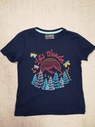 Bluzka z krótkim rękawem Eddie Bauer 140 - 146 góry w motyle jak nowa