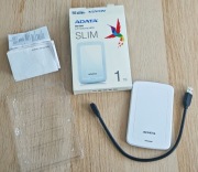 BIAŁY Dysk ADATA HV300 1TB Slim | Jak NOWY (46h) | SMART