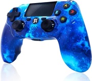 Bezprzewodowy kontroler Bluetooth PAD do PS4 Blue Galaxy panel dotykowy