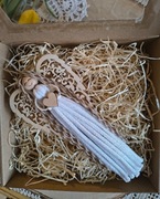 Aniołek Anioł stróż makrama zawieszka 