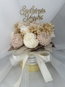 bukiet świec sojowych. flower box