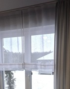 Firanka panel a'la roleta rzymska biała 98x135 cm 