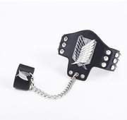 Bransoletka z pierścionkiem anime manga Attack on Titan, Shingeki no Kyojin