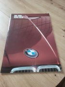Retro prospekt reklamowy modelu BMW serii 3 (generacja E30) z lat 80
