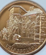 Medal , NRD 1200 Lat miasta BAD SALZUNGEN 775-1975 , 40 mm 