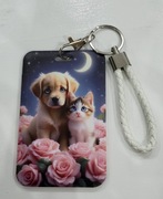 Identyfikator etui na kartę przepustka smycz pokrowiec holder