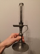 1820 r Zegar oliwny ogniowy cyna cynowy 19 w XIX naftowa lampa uranowe