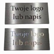 Pakiet 30 szt. - Tabliczka znamionowa Stal Nierdzewna 30x60mm