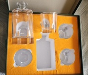 Lanfula kryształowa karafka + 4 szklanki do whisky