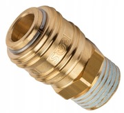 Szybkozłączka pneumatyczna 1/2 cala gwint zewnętrzny RQS