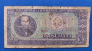 Banknot, Rumunia, 100 Lei, 1966 r. Seria B