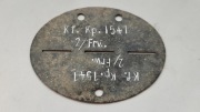 nieśmiertelnik - Kf. Kp. 1541  /  2/ Frw.