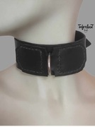 Harness Choker BDSM Punk Goth Metal - Obroża skórzana Hekate 6 - TotenKot
