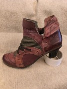 Oryginalne skórzane portugalskie buty na obcasie dkode 42