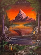 Obraz Akrylowy 'Dwa Ognie' 40x30cm