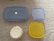Komplet 4 pojemniki plastikowe do przechowywania żywności