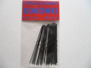 Szpilki do koka, fryzjerki, kokówki - czarne 7,5 cm