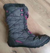 Columbia Omni grip 39 damskie szare śniegowce kozaki waterproof 25cm misiu