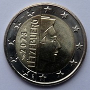 LUKSEMBURG 2023 2 EURO OBIEGOWE ZNAK MENNICY FRANCUSKIEJ  !!!!!!!!!