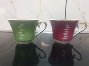 Dwie filiżanki porcelana Ćmielów 