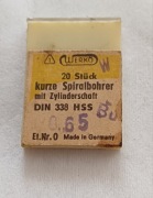 Niemieckie wiertła spiralne 15 sztuk