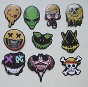 10 naklejek BUŹKI, TWARZE - rózne kształty - Zestaw #2