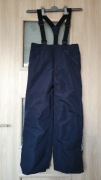 Nowe spodnie narciarskie chłopięce/dziewczęce 134-140 unisex  granatowe