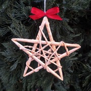 Ozdoby świąteczne - wiklinowe gwiazdki
