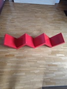 Półka IKEA LACK schodki schody zygzak czerwona