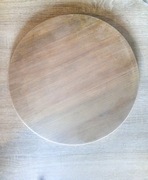 Deska drewniana okrągła fi 35 cm do PIZZY krojenia przekąsek sera bukowa 