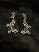 Kolczyki motyle srebrne by dziubeka