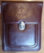 Brązowa torba torebka skórzana Joop! - 29 x 23 cm