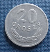Moneta 20 groszy 1961 Al 