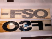 Naklejka emblemat logo znaczek FSO Nysa, z epoki