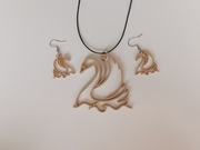 Komplet ślubny ażur EKO wzór 3d NOWOŚĆ- ŁABĘDŹ