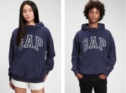 Kultowa Bluza GAP Hoodie | Granatowa | Logo Arch