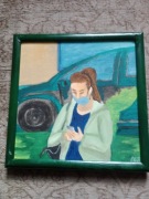 Obraz olejny. Andrzej Kur 