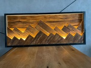 Obraz na ścianę podświetlany góry 