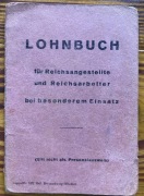 Lohnbuch Organisation Todt Luftgau Paris luftwaffe soldbuch 