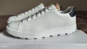 Geox Spherica Ecub białe skórzane sneakersy rozm 42j jak 43 wkładka 28cm 