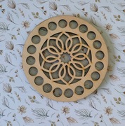 Baza dno koszyka spód koło 10cm makrama wzór 23kosz10