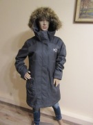 KARI TRAA kurtka parka szara ocieplana wełniana z kapturem thermolite _ L