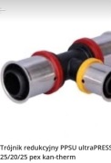 Trójnik redukcyjny PPSU ultraPRESS KAN-therm 25/20/25