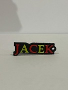 Brelok do kluczy imienny druk3d PETG