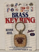 Vintage Mosiężny Breloczek Na Klucze NFL San Francisco 49ERS