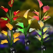 Solarna Lampa Ogrodowa Kalia LED wbijana kwiat dekoracja