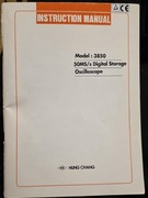 Instrukcja techniczna ze schematami-OSCYLOSKOP-HUNG CHANG- MODEL: 3850