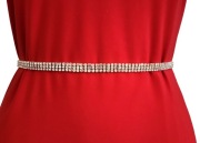 Pasek Ozdobny Damski Metalowy Łańcuszek cyrkonie Elegancki Złoty