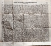 Mapa Saksonii Drezno i okolice 1925 r